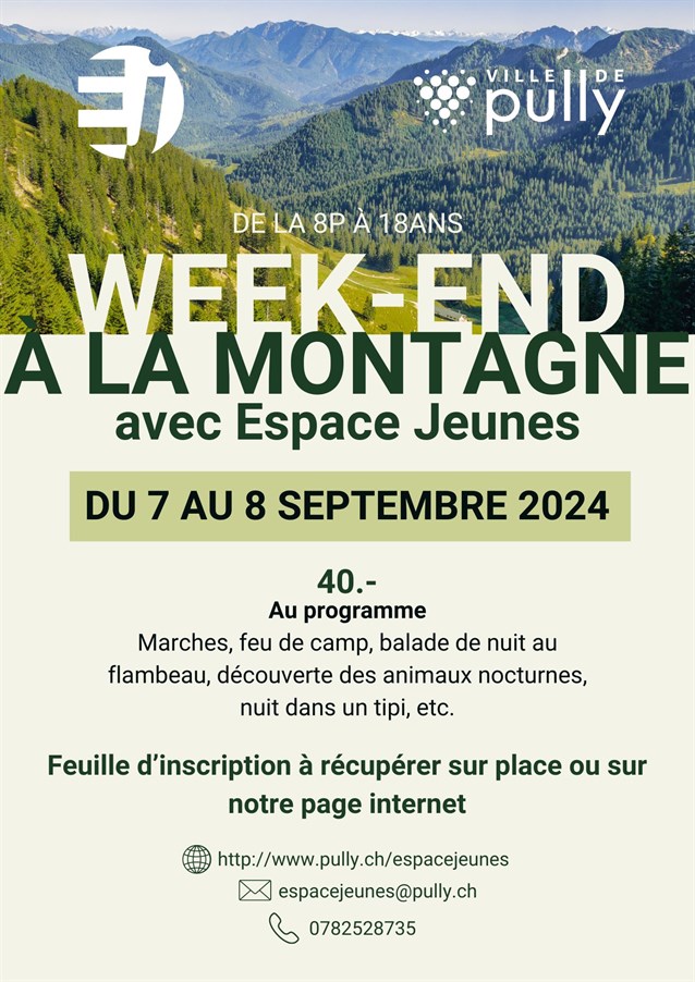 Flyer Weekend Montagne